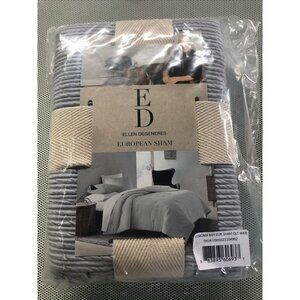 ED Ellen DeGeneres Sonoma-Euro Sham-Blue Grey-NEW